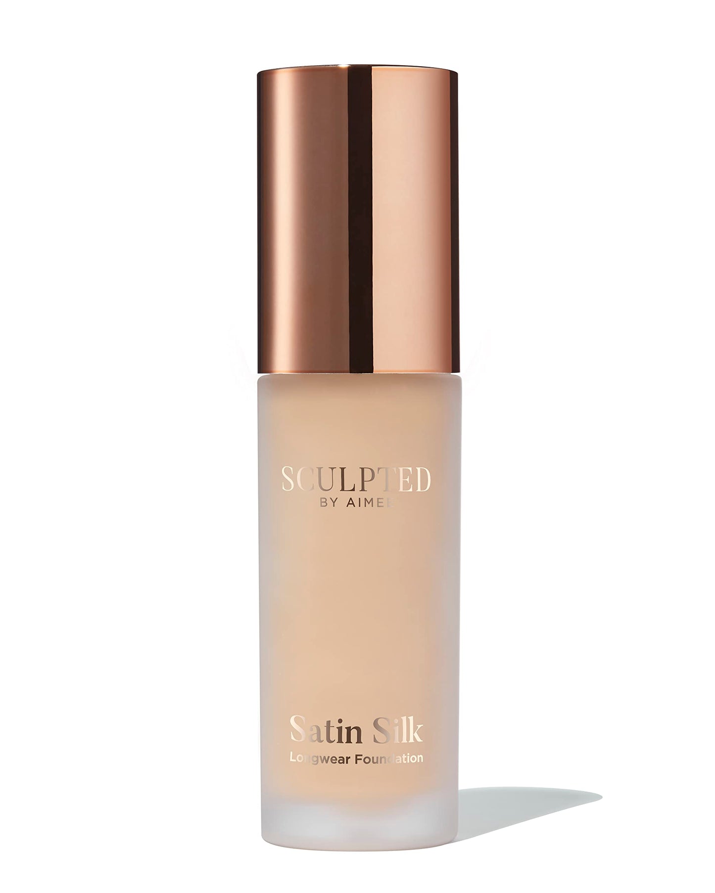 SCULPTED by Aimee Connolly Satin Silk Longwear Foundation from Sculpted by Aimee (Medium 4.0) - Lightweight, Hydrating & Buildable High Coverage, Sweat-Resistant Foundation