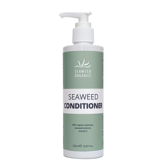 SEAWEED ORGANICS - Seaweed Hair Conditioner, Organic Scottish seaweeds, Rosemary, Vitamin E, No SLS or Parabens, Suitable for Vegans, SCPN in the UK, 250ml, DIANA DRUMMOND
