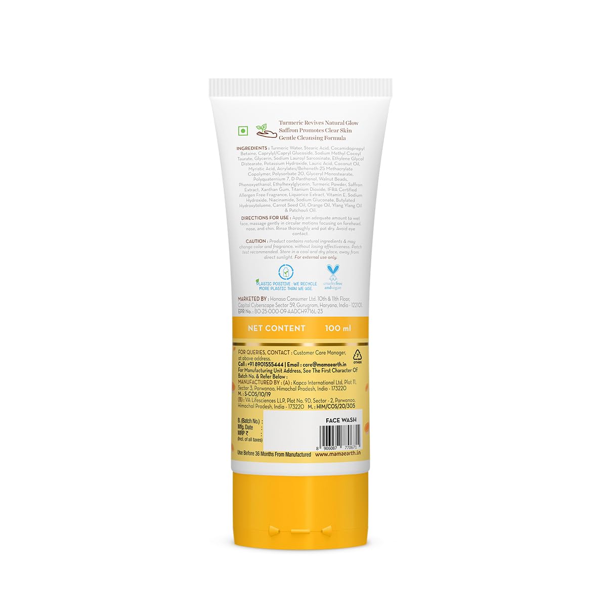 MAMAEARTH Mamaearth Ubtan Face Wash with Turmeric & Saffron 100 ml