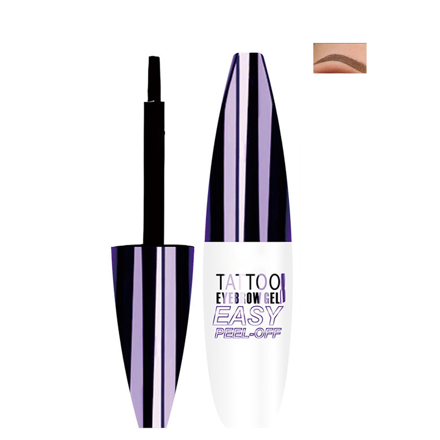 ZoeyShine Natural Colors Peel Off Eyebrow Gel Tint – Waterproof, Smudge-Proof, Long Lasting Up to 3 Days(Light Brown)