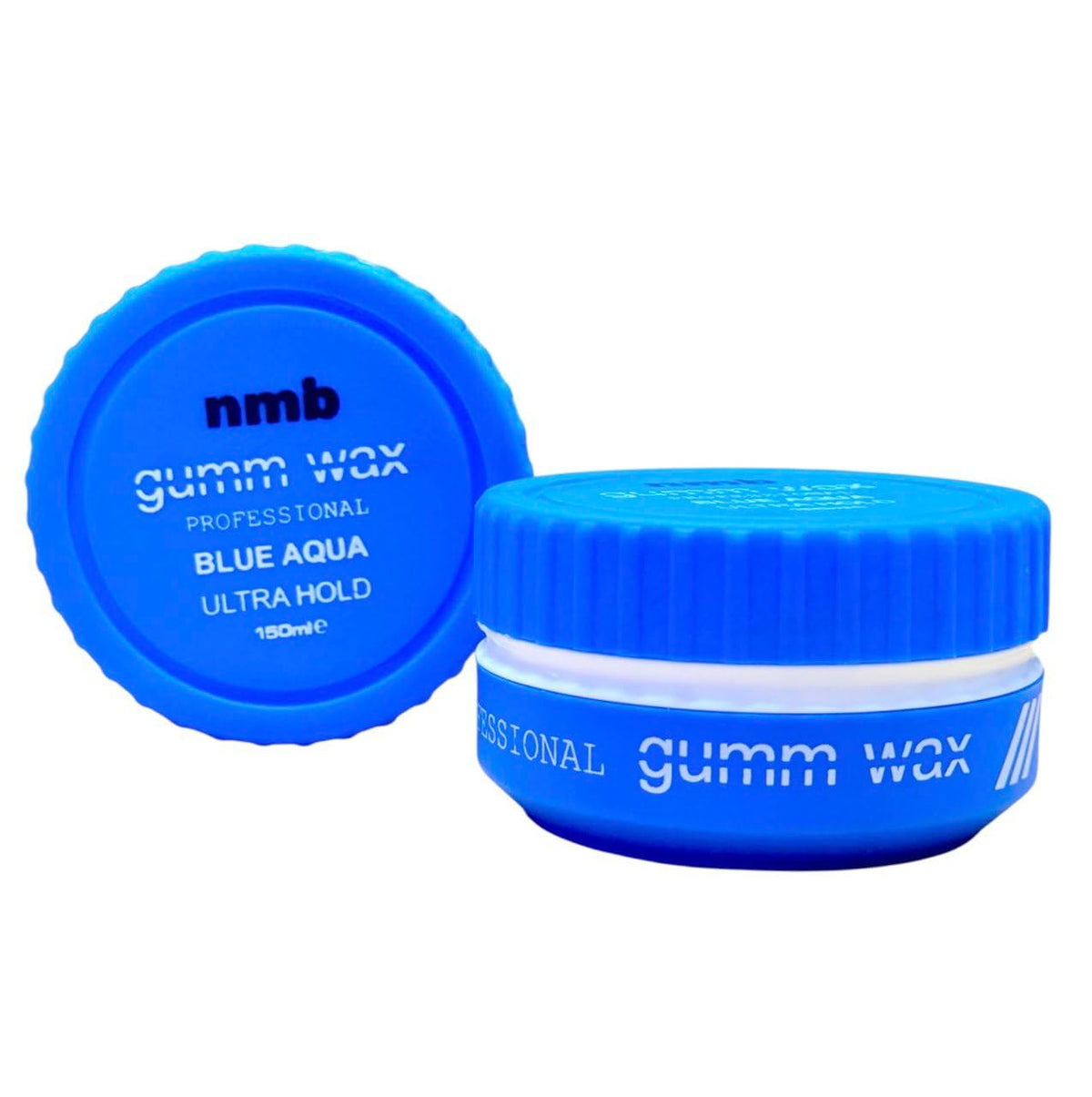 NM BEAUTY NMB Gumm-wax Professional Hair Styling Wax | Edge Control | Hair Gel Wax | Ultra Hold | Men & Women Hair Wax (Blue, Black & Red Aqua, Green Matte) 150ml (150ml, Blue Aqua)