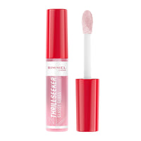 Rimmel Thrillseeker Glassy Gloss 100 Coco Suga, Hydrating Shine, Hyaluronic Acid, Anti-Oxidant Complex, Non-Sticky, Big Applicator, Healthy-Looking Lips, Delicious Scent, Vegan, Cruelty Free