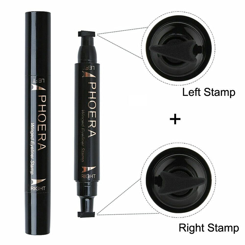 Phoera AQUAPURITY - PHOERA Wing Eyeliner Stamp Wing It Liquid Eyeliner Pen Waterproof Eye Makeup Left & Right Eye Stamp