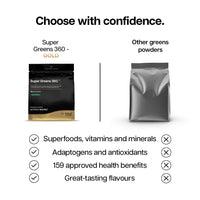 Protein Works | Super Greens 360 - Gold Innovation, Enhanced Greens Powder, 159 Health Benefits, Antioxidants, Superfoods, Adaptogens, Vegan, Tropical Punch, 20 Servings, 250g