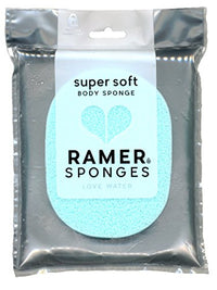 RAMER Ramer Shower Sponge - Super Soft Body Sponge Small (Mint)