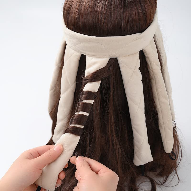 Roontin Octopus Heatless Hair Curler Headband - Effortless Overnight Curls with Eight Claw Design, Perfect for Hair Styling
