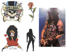 Inkwear Slash guitarist Fake temporary Tattoos