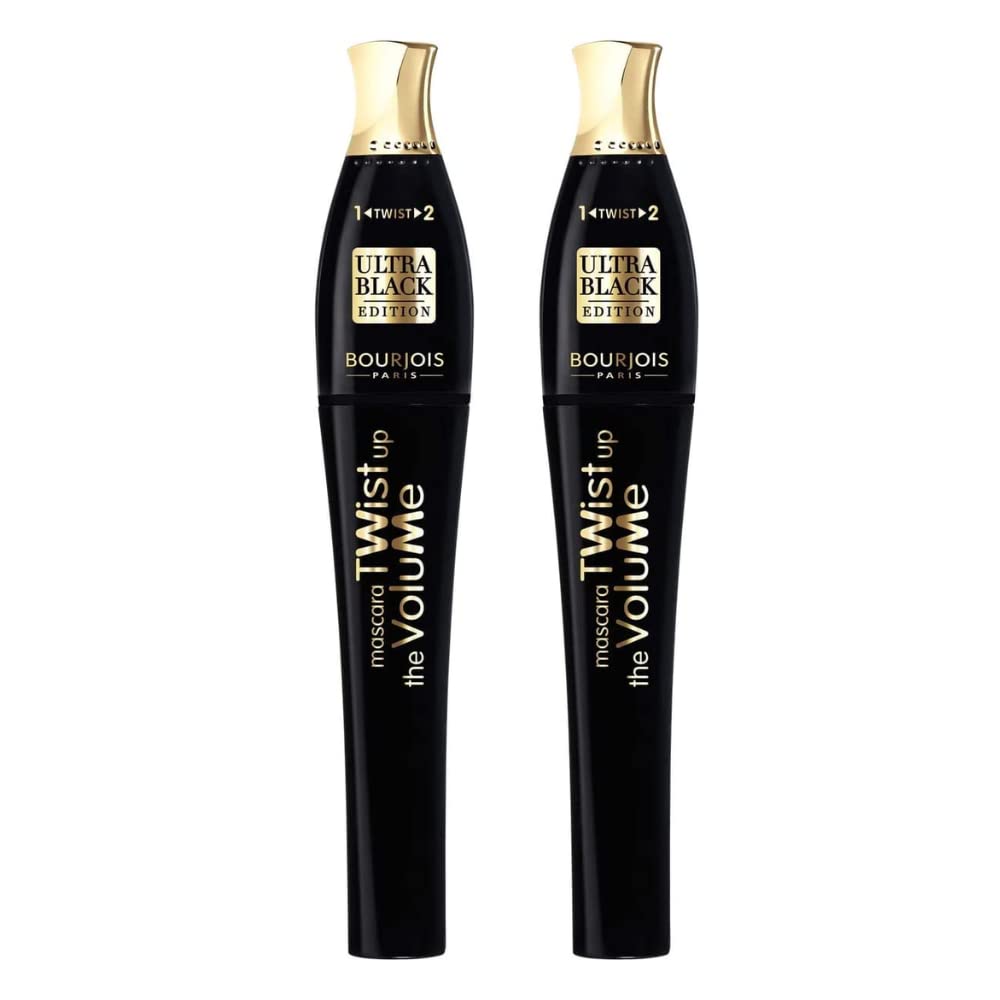 2 x Bourjois Paris Twist Up The Volume Mascara - 01 Ultra Black