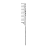 FILFEEL Hair Comb, Professional Rat Tail Hair Comb Salon Hairdressing Styling Comb Barber Aluminum Metal Comb (Silver)