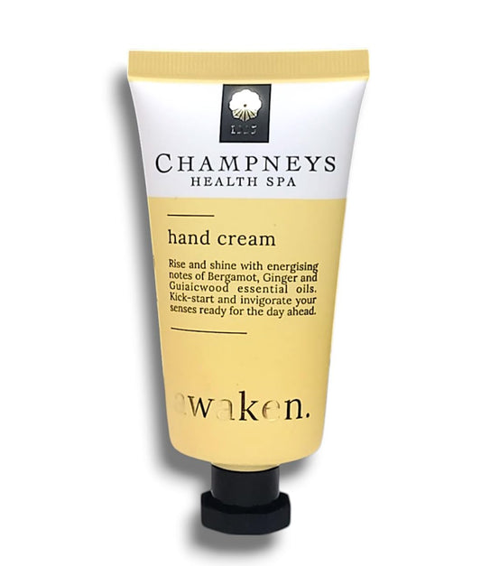Generic Champney Health Spa | Awaken Hand Cream with Bergamot, Ginger and Guaiaicwood Essential Oils | Kick-Start & Invigorate Your Senses Ready For The Day Ahead | 50mL