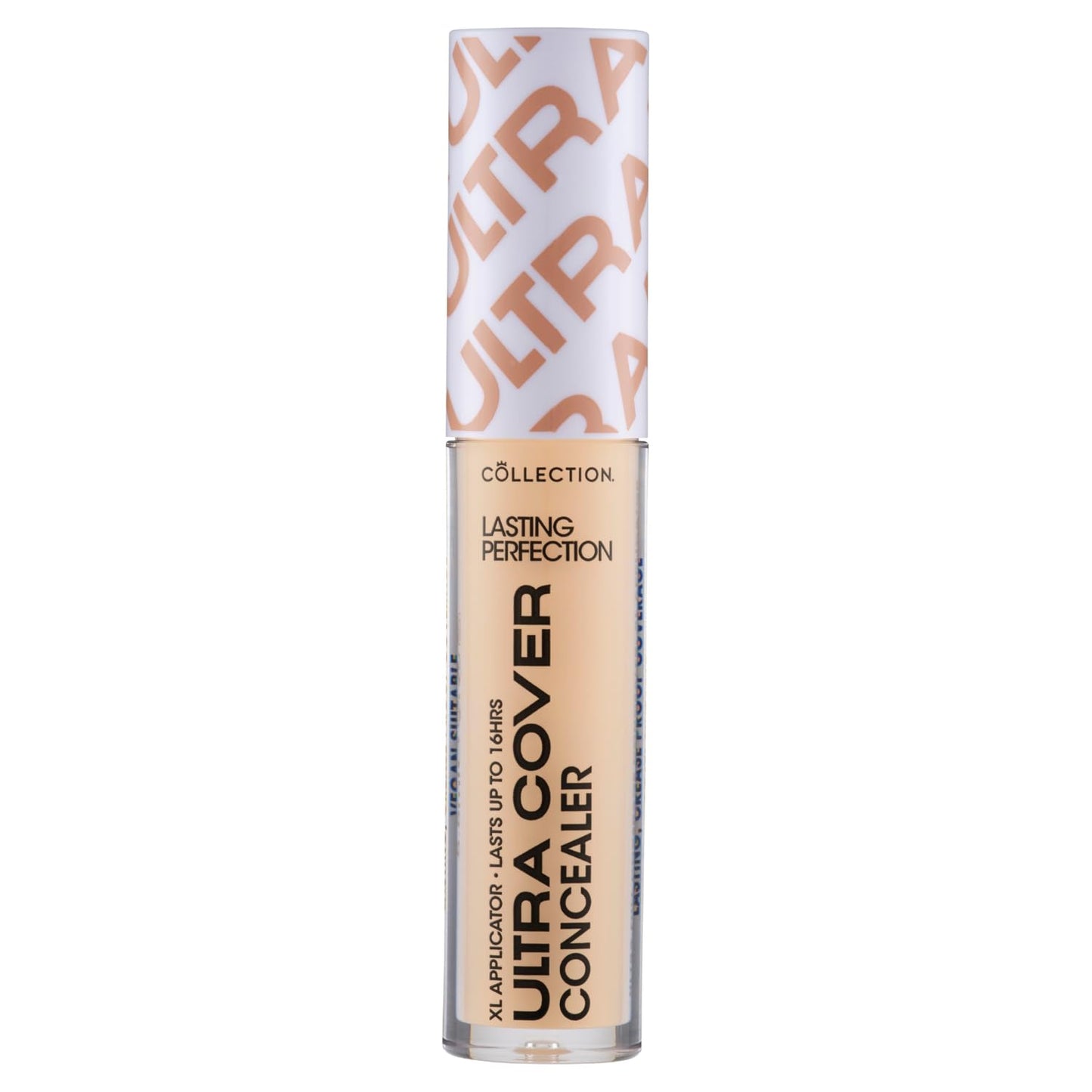Collection Cosmetics Lasting Perfection Ultra Cover Concealer, Up to 16hr Wear, XL Applicator, Praline, 5.5ml