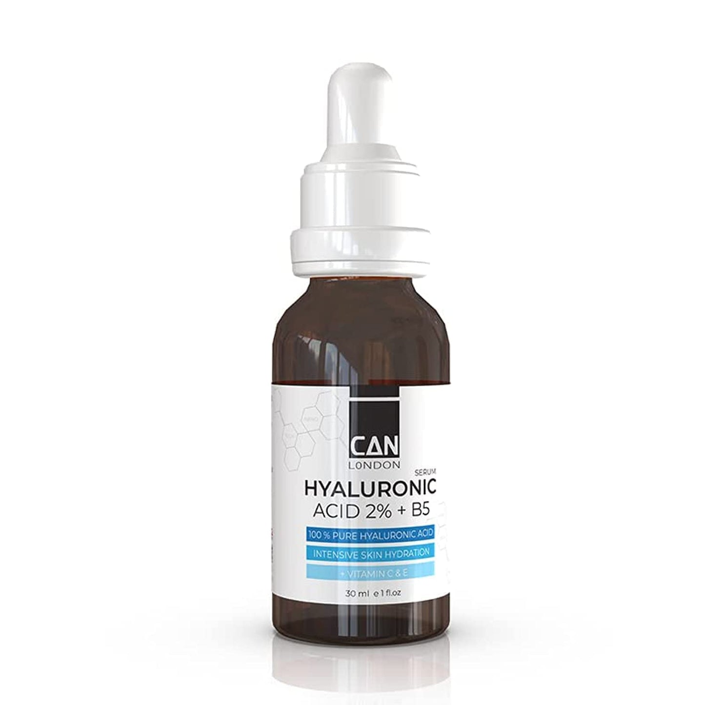 ICAN LONDON ican london Pure Hyaluronic Acid + B5 serum for face Dark sport correction, Anti-aging, fine line & wrinkles With vitamin C & E 30ml