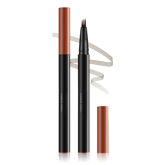 AurolaGlow 4D Forked Eyebrow Pen - Waterproof, Smudgeproof Liquid Brow Pencil - Natural-Looking Makeup, Long-Lasting, Easy Application for Defined Brows