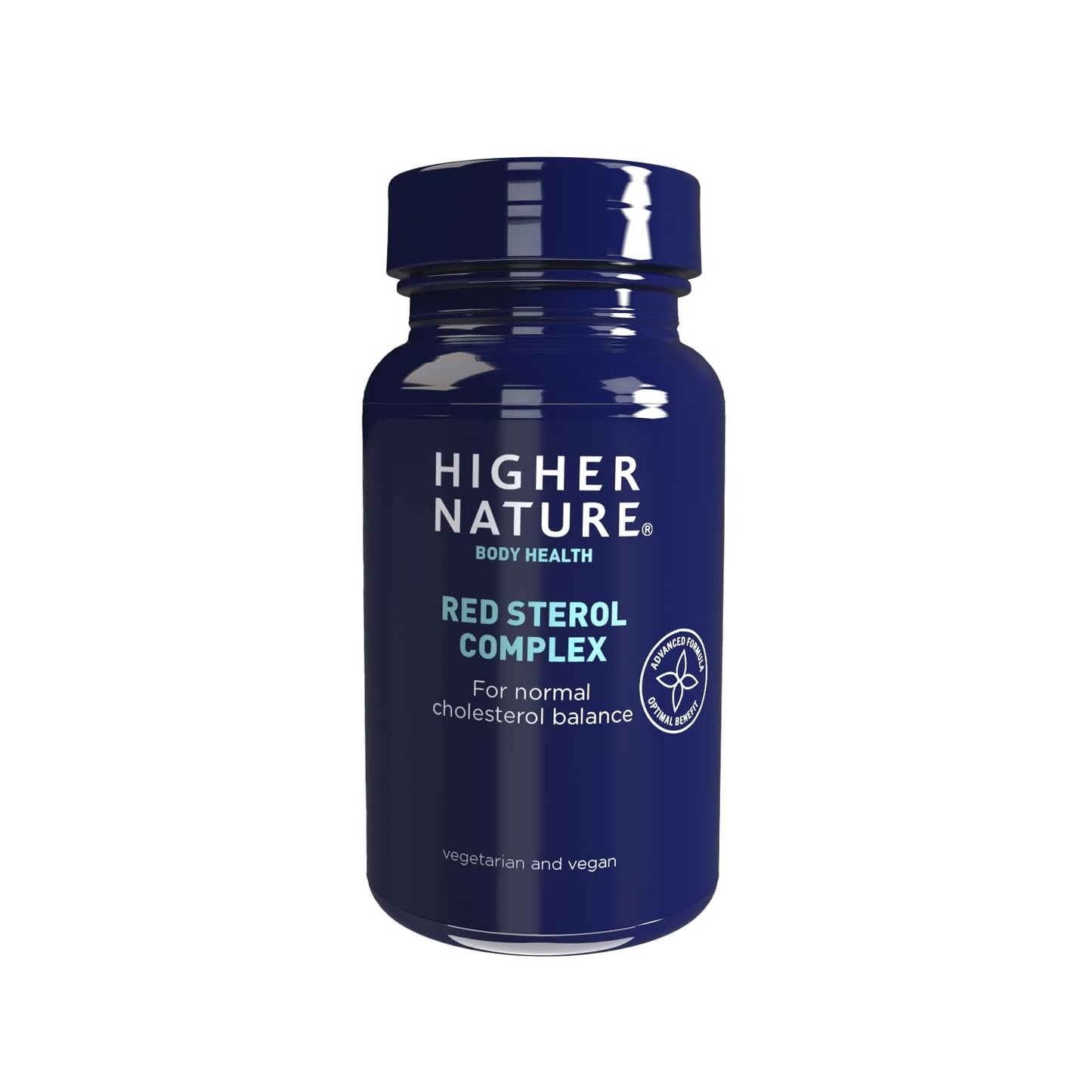HIGHER NATURE Higher Nature - Red Sterol Complex - Plant Sterols- Red Yeast Rice - Policosanol - for Normal Cholesterol Balance - Vegetarian & Vegan - 90 Tablets