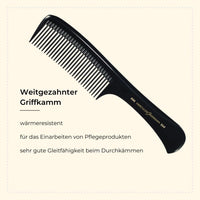Hercules Sägemann Hercules Sagemann Seamless Handle Detangling Hair Comb, 22.7 cm Length