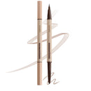 QIAWES 2024 New Dual-ended Eyebrow Pencil, Ultra-fine Pencil + Liquid Brow Pen for Quick and Precise Brow Definition, Eye Makeup Gifts for Women (Natural Brown)