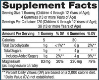 Generic Magnesium Kids - Sweet Citrus Flavored, 83mg Non-GMO, Gluten-Free, Vegan 120 Gummies