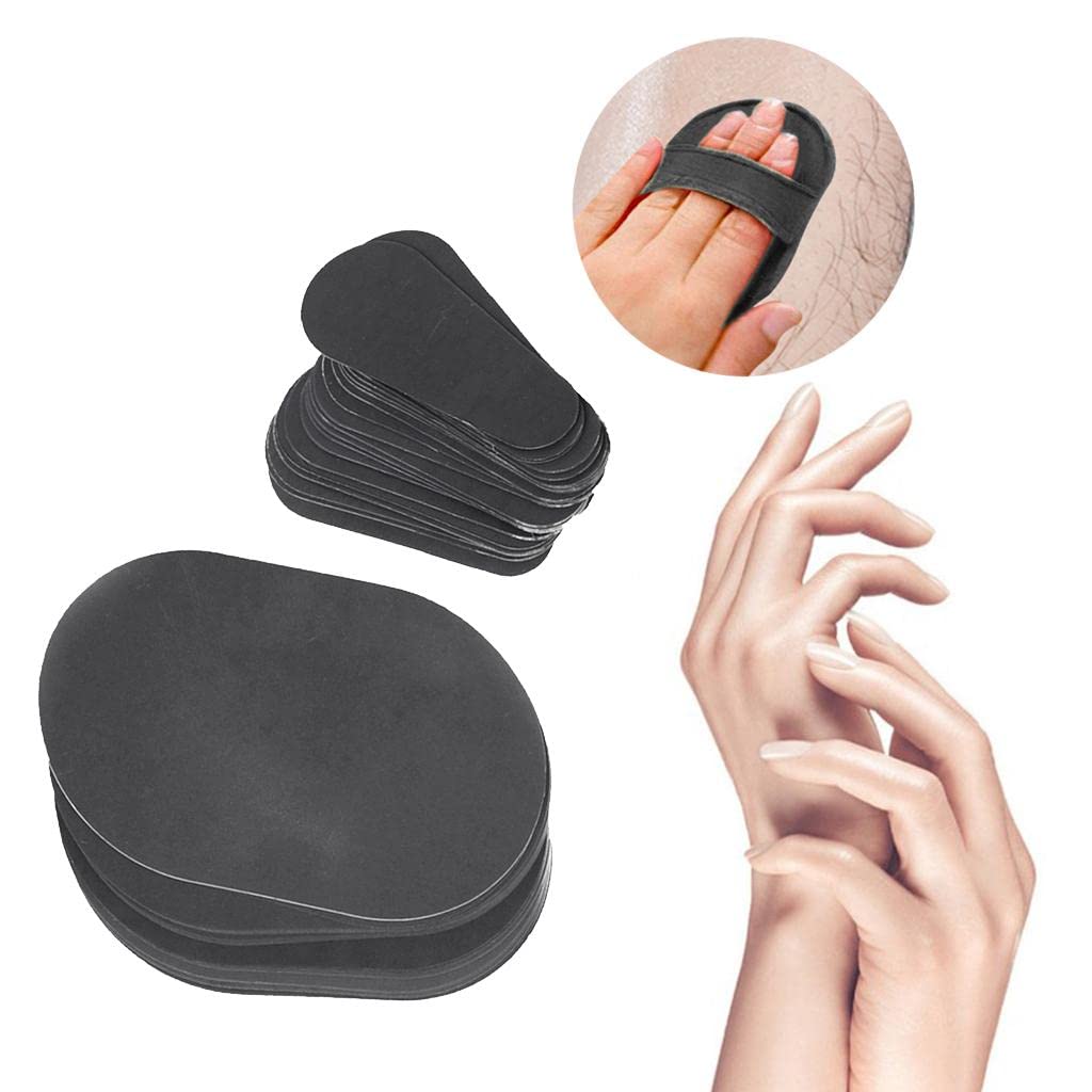 Tiuimk Set 80pcs Hair Removal Exfoliating Pads Smooth Legs Skin Arm Face Hair Remover Away