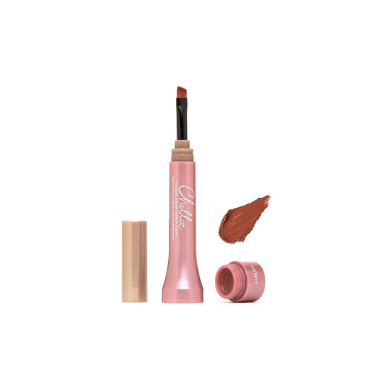 Chella Eyebrow Cream, Awesome Auburn - Vegan, Cruelty Free, Paraben Free, Gluten Free - Long Wearing, Velvet Consistency, Water Resistant
