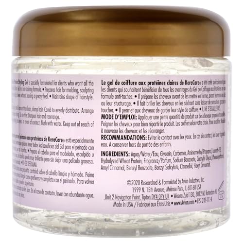 Avlon KeraCare Clear Protein Styling Gel For Unisex 16 oz Gel