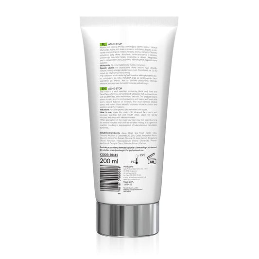 Apis Professional Acne Stop Cleansing Mask with Green Tea and Dead Sea Black Mud 200ml