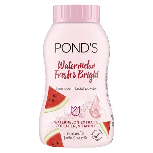 Pond's POND'S Watermelon Fresh & Bright Translucent Facial Powder For All Skin Types, 50 Gm, Rose