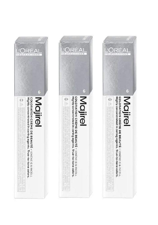3 x Loreal Majirel Creme Hair Colour 6 Dark Blonde