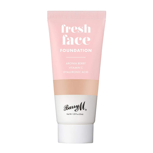 Barry M Cosmetics Fresh Face Lightweight Liquid Foundation Infused With Hyaluronic Acid And Vitamin C, Shade 7