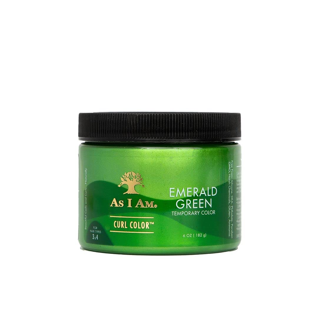 As I Am Curl Color Emerald Green- Temporary Colour & Curling Gel 6oz