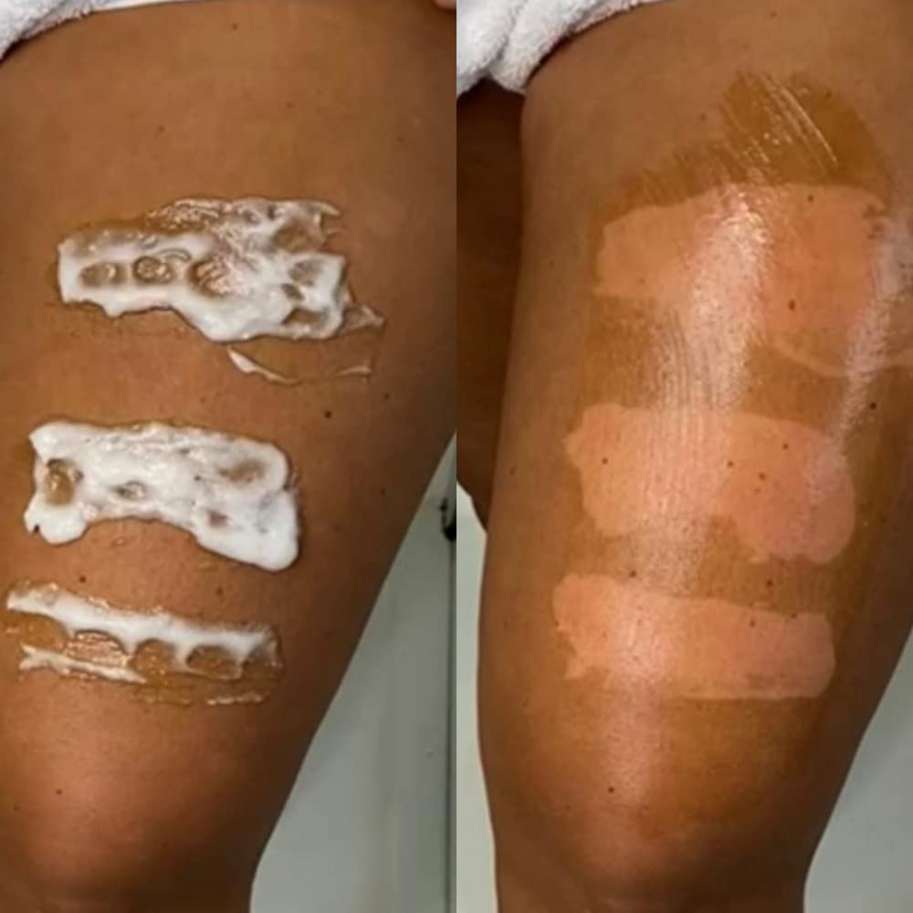 Rose & Caramel Purity Excel Sensitive 60 Second Fake Tan Remover. Kind To Skin, Fragrance Free, Express Exfoliating Self Tan Eraser, (440g)