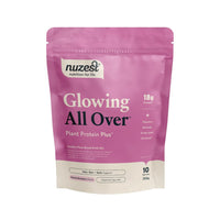 Nuzest Protein Plus | Glowing All Over | Strawberry | Support of Healthy Hair, Skin, Nails and Collagen Production | Vitamins and Minerals | 250g (10 Servings)