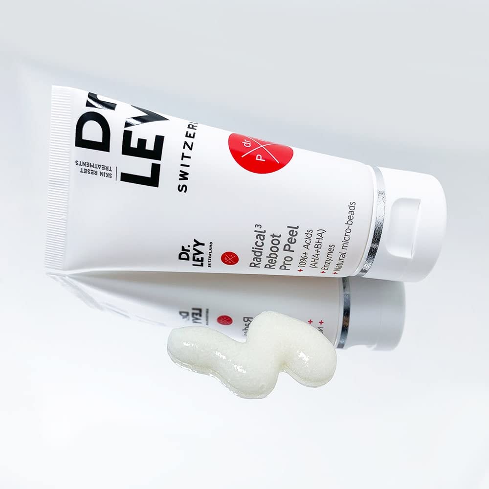 Dr. LEVY Switzerland Radical3 Reboot Pro Peel (50ml) | Triple Acid & Enzyme Complex for Face Skin Renewal, Detoxification & Acne Control