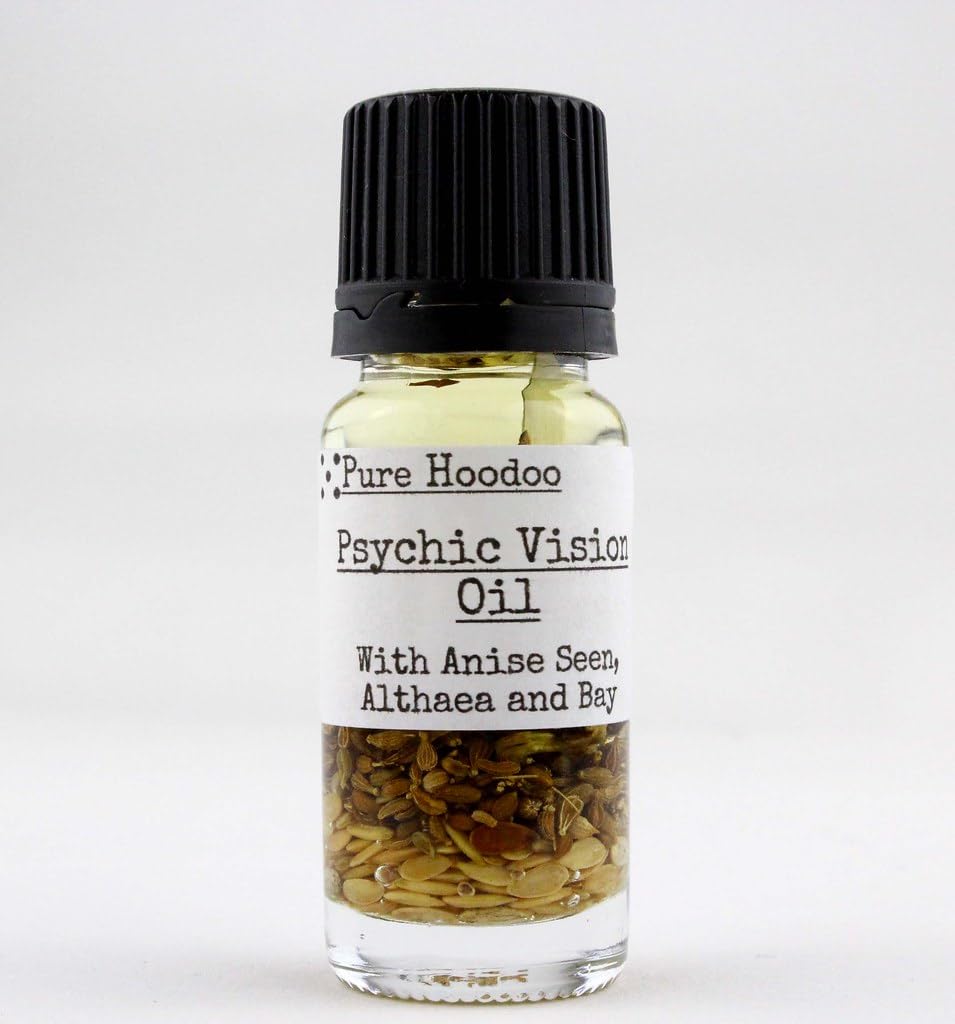 Pure Hoodoo | Psychic Vision Oil 10ml - Used in Spells for Clarity in The Reading of Fortunes, to Commune with Spirits and Increase Psychic Abilities