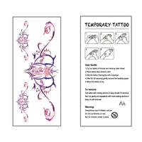 WouND 28 Sheets Women Sexy Temporary Tattoos Stickers Abdomen Waist Waterproof Tattoo Stickers Women Ideal Bachelorette Party Tattoos,for Women and Girl Temporary Fake Body Tattoos