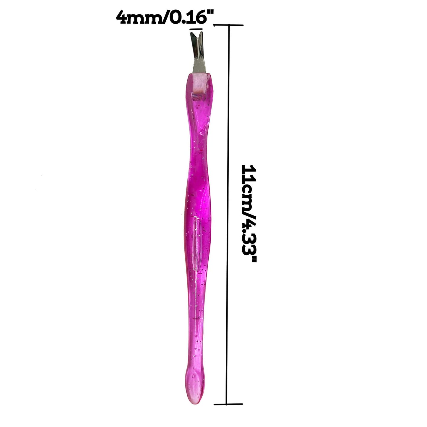 LuenHego Cuticle Remover Cuticle Pusher Nail Cuticle Trimmer 6PCS V-shaped Dead Skin Remover Double Sided Rubber Nail Cleaner Tool, 3 Colours