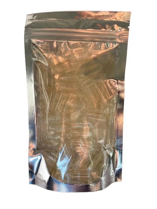 gelatincapsuk 100 Empty Clear Gelatin Hard Capsules Size 2 self Fill Gel caps Halal Kosher Certified