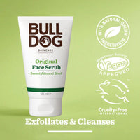 BULLDOG SKINCARE Original Face Scrub For Men Exfoliating Almond Shell Scrub 125 ml