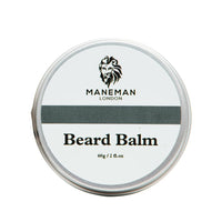 Maneman London Vanilla Beard Balm For Men - Natural Beard Thickener & Beard Softener For Men - Beard Conditioner for Men Enriched with Shea Butter & Argan Oil - 60g (Vanilla)