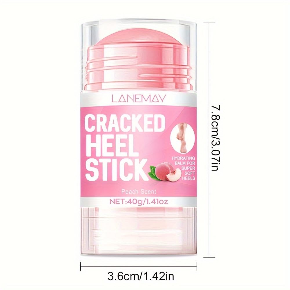 Petansy Hand and Foot Repair Cream, Peach Scented Cracked Heel Stick Balm + Urea Cream Stick, Hand and Foot Cream For Calluses and Dry Feet, Dry Hands & Rough Knees for Women & Men