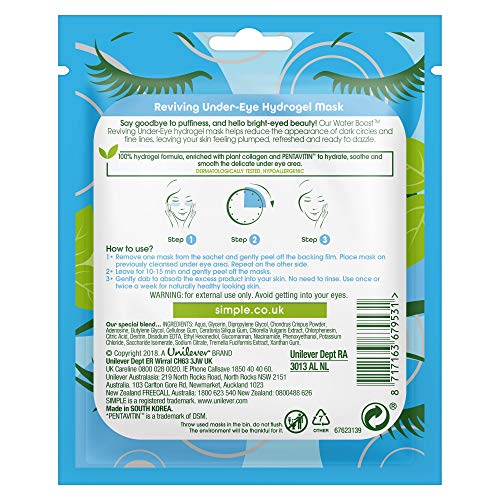 Simple Waterboost Reviving Under Eye Sheet Mask