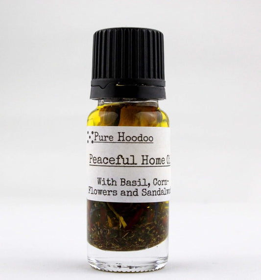 Pure Hoodoo | Peaceful Home Oil 10ml - Used in Spells for a Happy Home and Peaceful Family Life