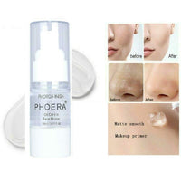 Phoera AQUAPURITY - PHOERA Primer Matte Finish Face Makeup Pore filler Primer Foundation Base Oil Control Full Coverage Make Up Base Concealer Long Lasting Flawless Pores Minimiser Liquid Moisturizing (18ML)