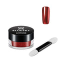 BLUESKY Bluesky Chrome Nail Powder Kit With Applicator Brush Metallic Gel Nail Art Red 5g