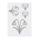 Azeeda 4 x 'Snowdrop Flowers' Temporary Tattoos - Water Resistant, Skin-Safe, Non-Toxic Transfers, Mixed Sizes (TO00081616)