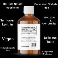 Panaceum Pure Liposomal Vitamin C & Zinc | 250ml Liquid Antioxidant Immune Booster | Liver Skin Iron Absorption Support | Increase Energy | Reduce Tiredness Vegan Gluten Soy Alkohol Free | UK Brand