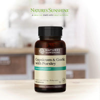 Nature's Sunshine NSPUK Nature's Sunshine Capsicum & Garlic with Parsley - 100 Capsules