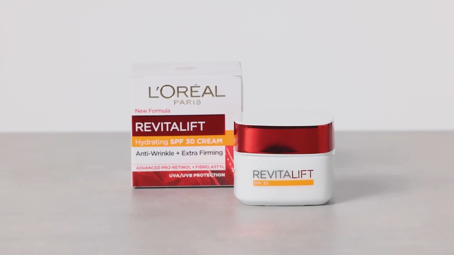 L'Oréal Paris Revitalift Day Cream, Anti-Wrinkle Moisturiser, Day Cream SPF 30, 50 ml (Pack of 1)