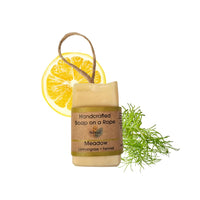 Soap on a Rope - Meadow - Plastic Free - Vegan - Palm Free Handmade in Devon uk - The Natural Spa Natural soap bar for Men and Women
