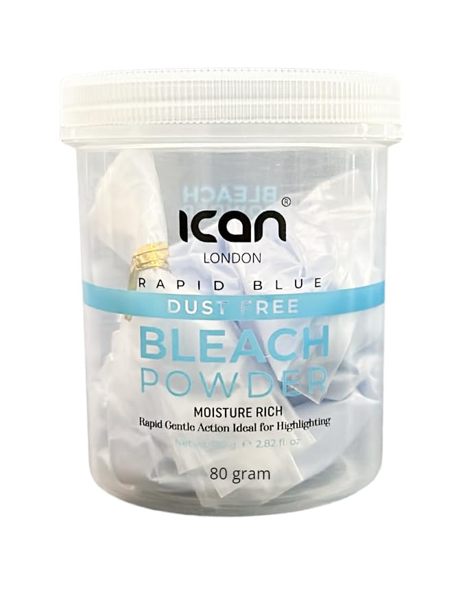 ICAN LONDON PROFESSIONAL SALON FORMULA RAPID BLUE BLEACHING POWDER 80G