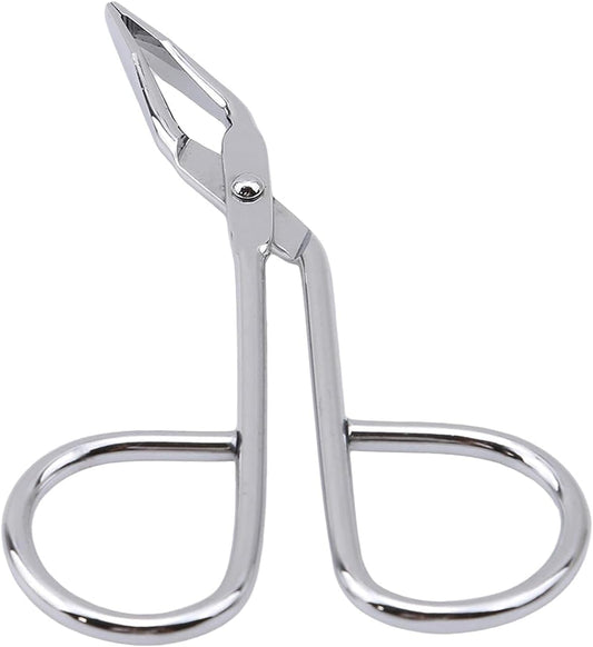 LNYMZD Silver Stainless Steel Eyebrow Scissors Tweezers,Elbow Pliers Clip Scissors,Flat Tip Tweezers Hair Plucker Hair Removal, Shave and Removal Women's